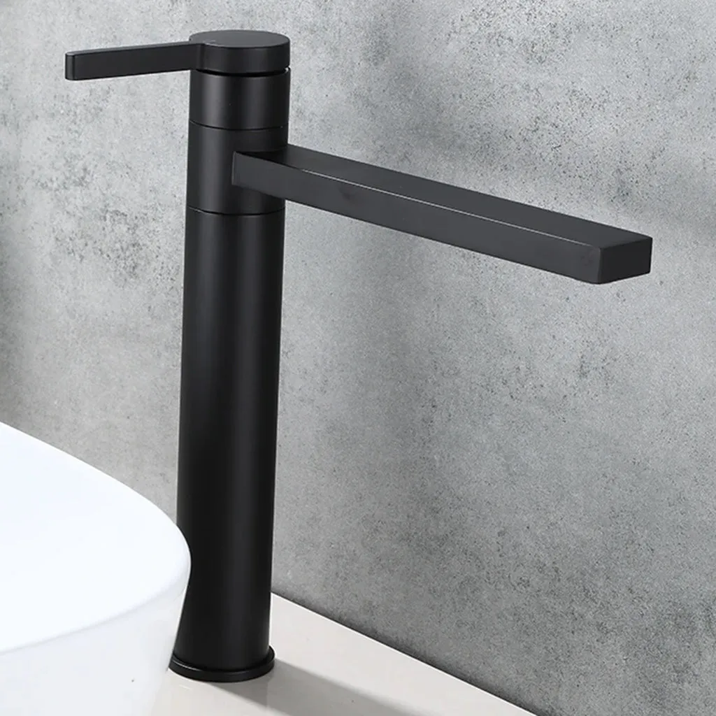 Metro Soho Vessel Bathroom Faucet - Single Hole - 13" Brass/Matt Black