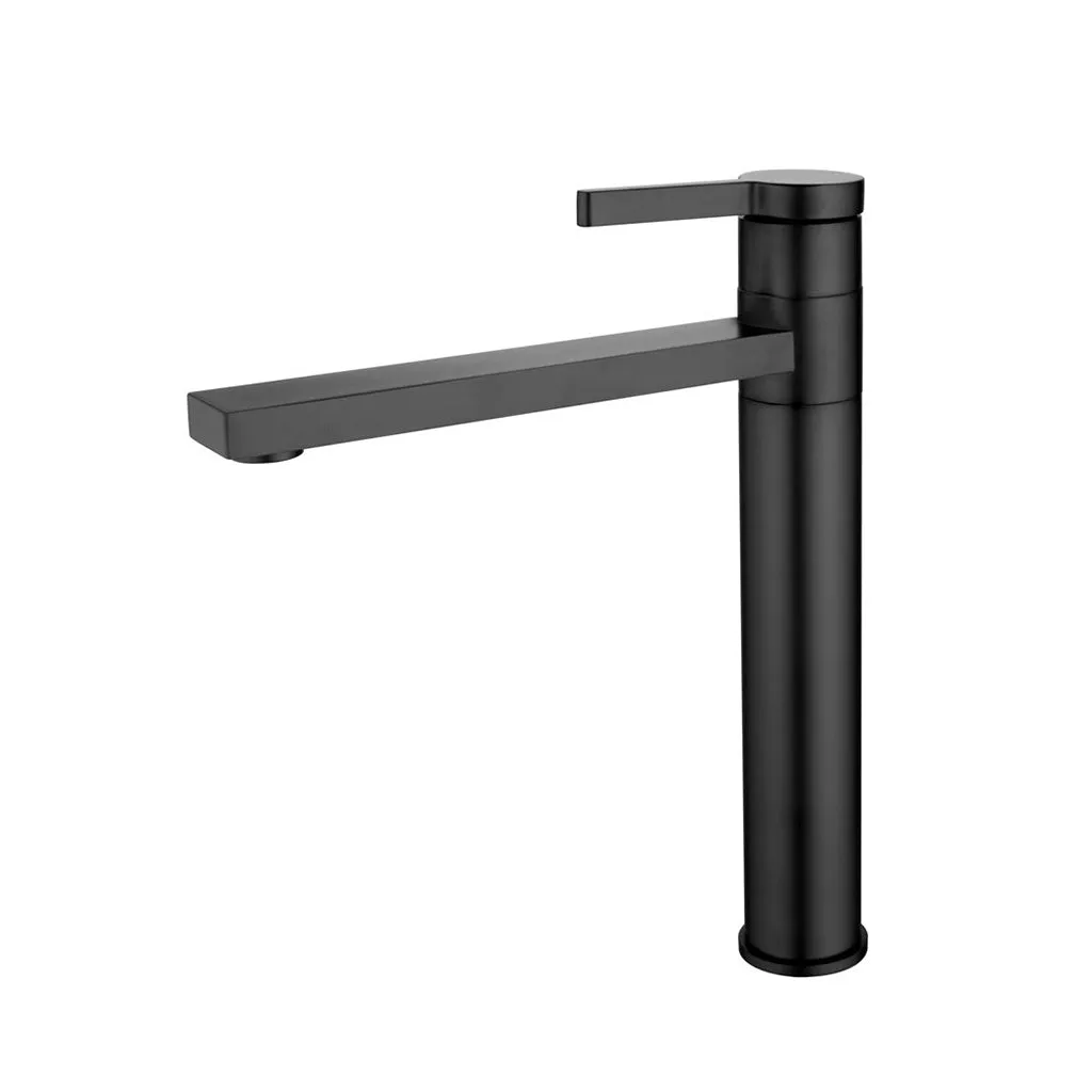 Metro Soho Vessel Bathroom Faucet - Single Hole - 13" Brass/Matt Black