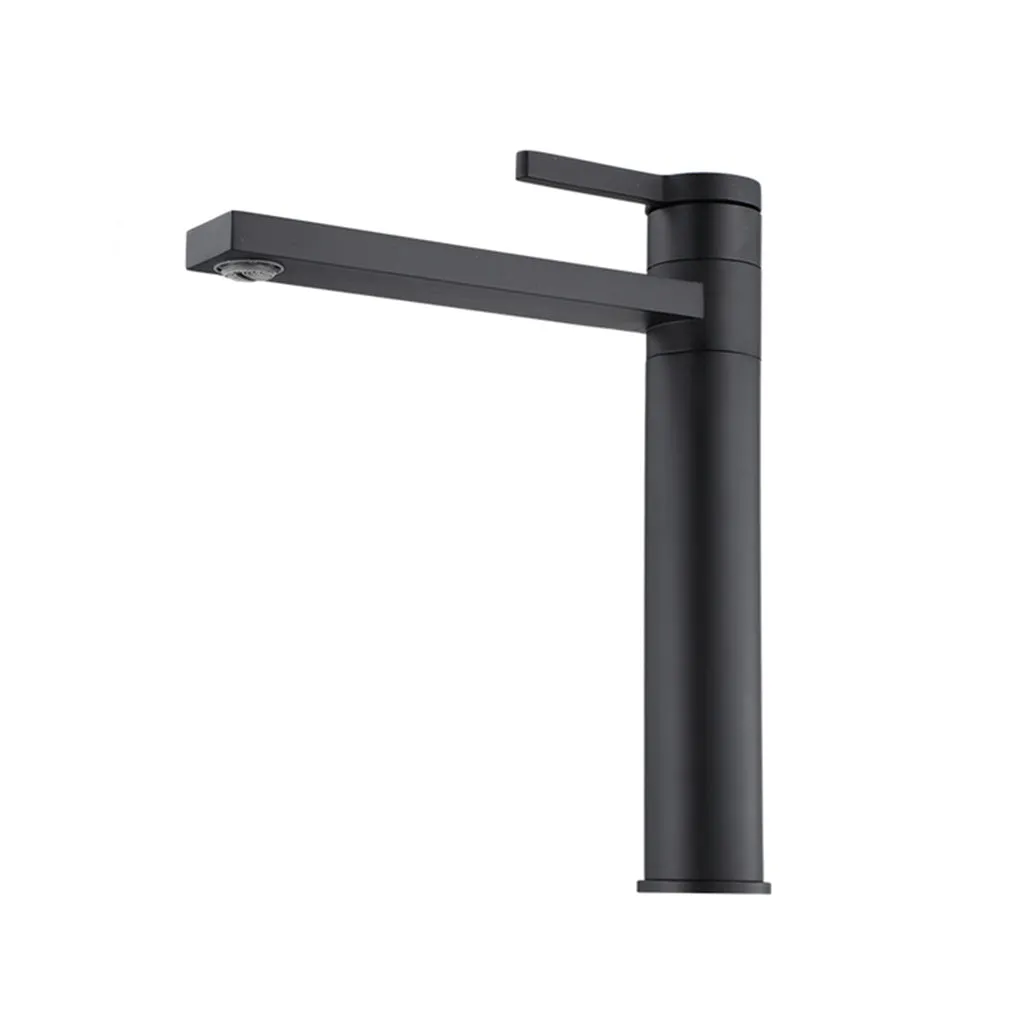 Metro Soho Vessel Bathroom Faucet - Single Hole - 13" Brass/Matt Black