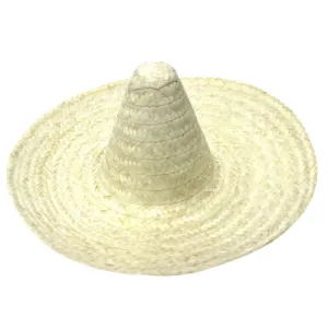 Mexican Sombrero  Hat Plain-Straw
