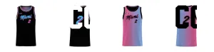 Miami Gradient Core Reversible Basketball Singlet Design Your Own Custom