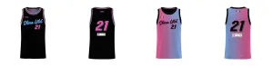 Miami Gradient Core Reversible Basketball Singlet Design Your Own Custom