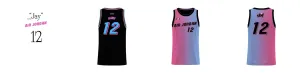 Miami Gradient Core Reversible Basketball Singlet Design Your Own Custom