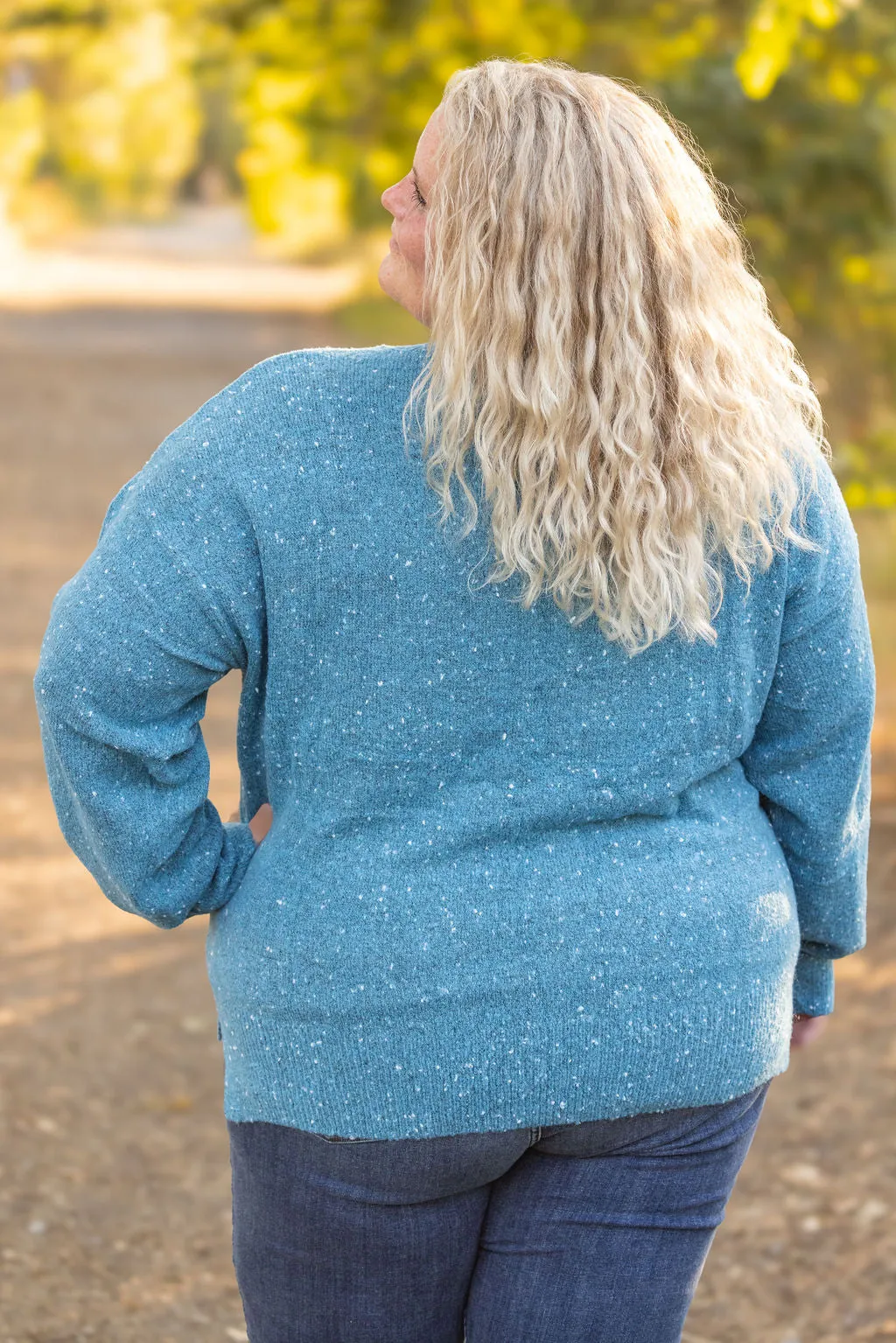 Michelle Mae Confetti Sweater - Blue