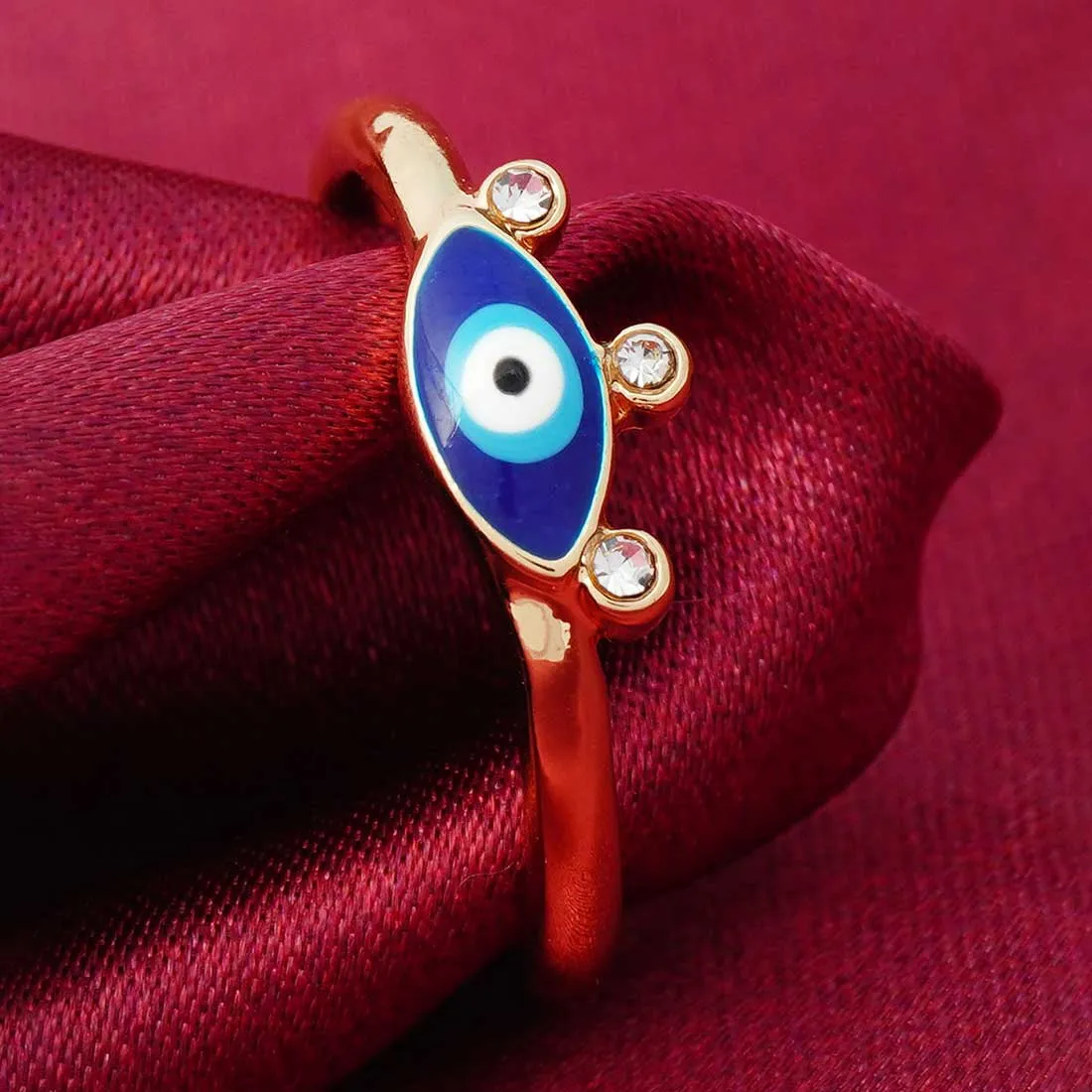 Minimalist Evil Eye Ring