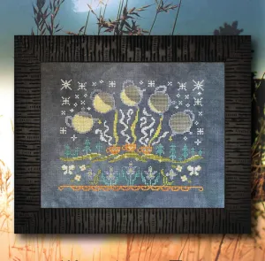 Moonbeam Tea - Ink Circles - Cross Stitch Pattern