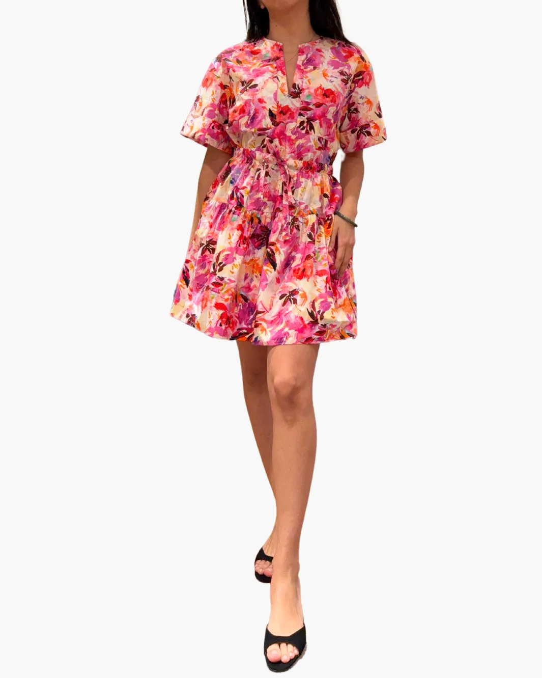 NADIRA DRESS IN AZALEA