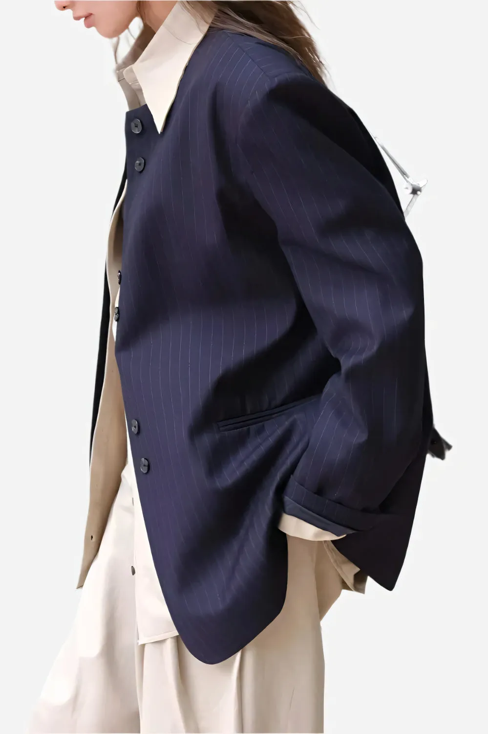 Nautical Pinstripe Blazer