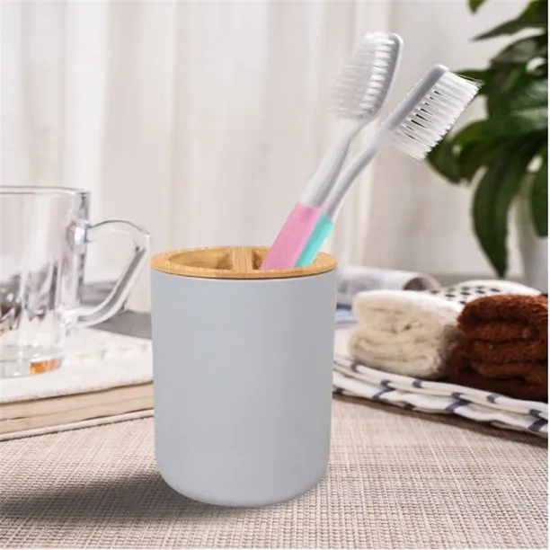 NEW Retails $50 SOLLED 4 Piece/Set Bathroom Set Accessories Include Cup Toothbrush Holder Soap Dish Dispenser, Bathroom Set Set, Bathroom Set Accessories, Grey