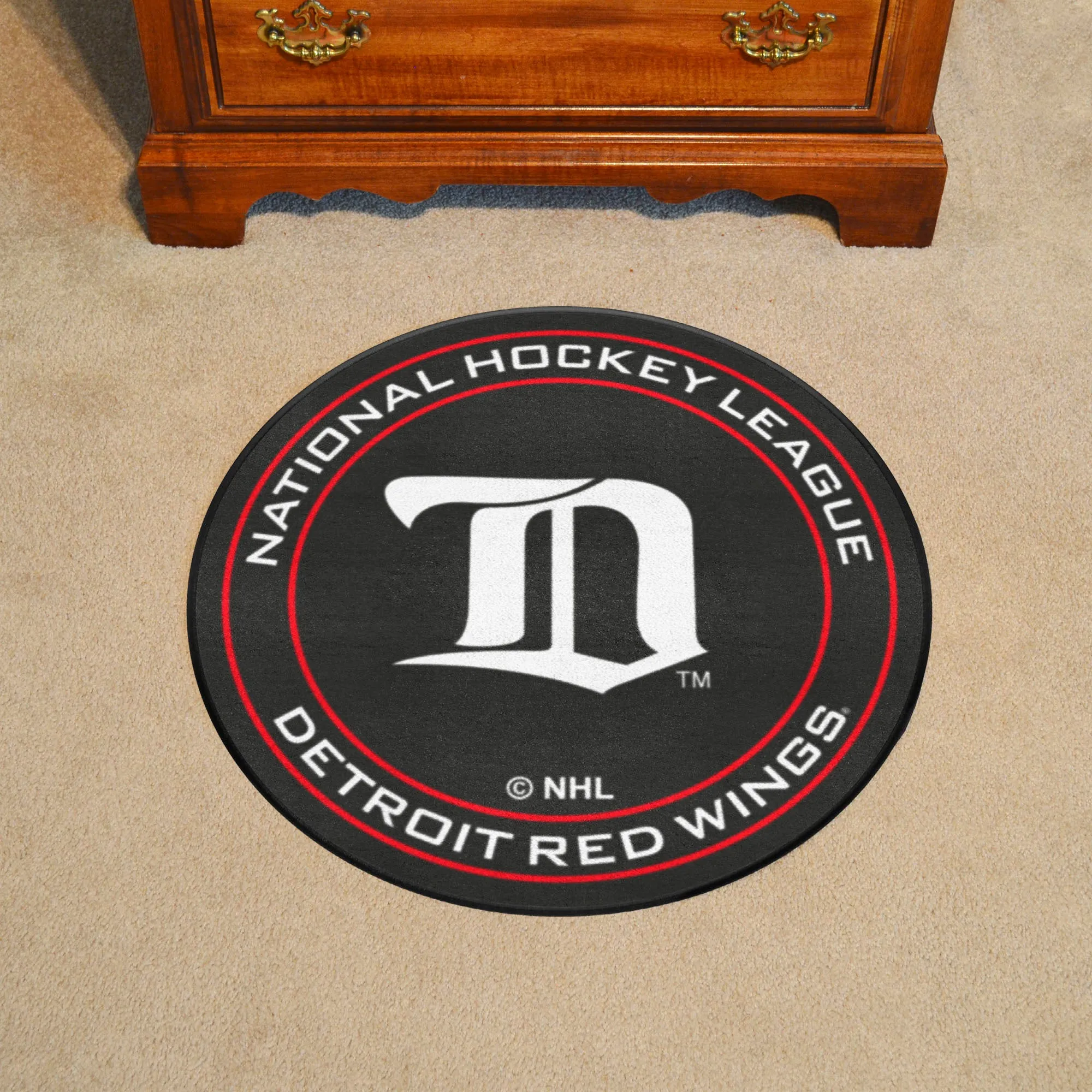 NHLV ? Detroit Red Wings Puck Mat