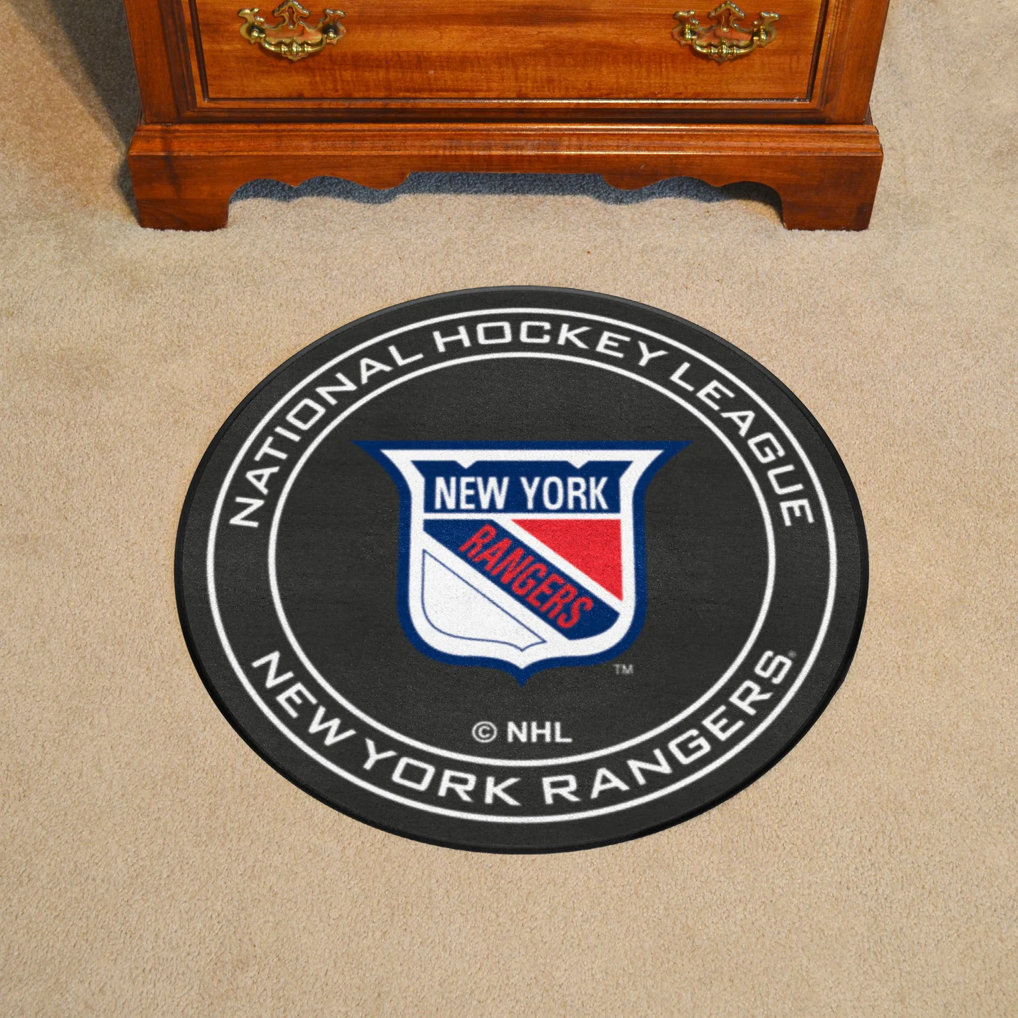 NHLV - New York Rangers Puck Mat