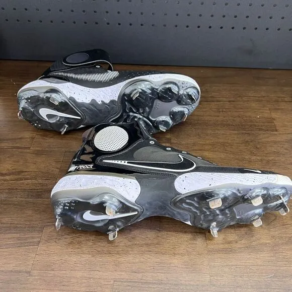 Nike Alpha Huarache Elite 3 Mid Baseball Cleats‎ Black Size 14