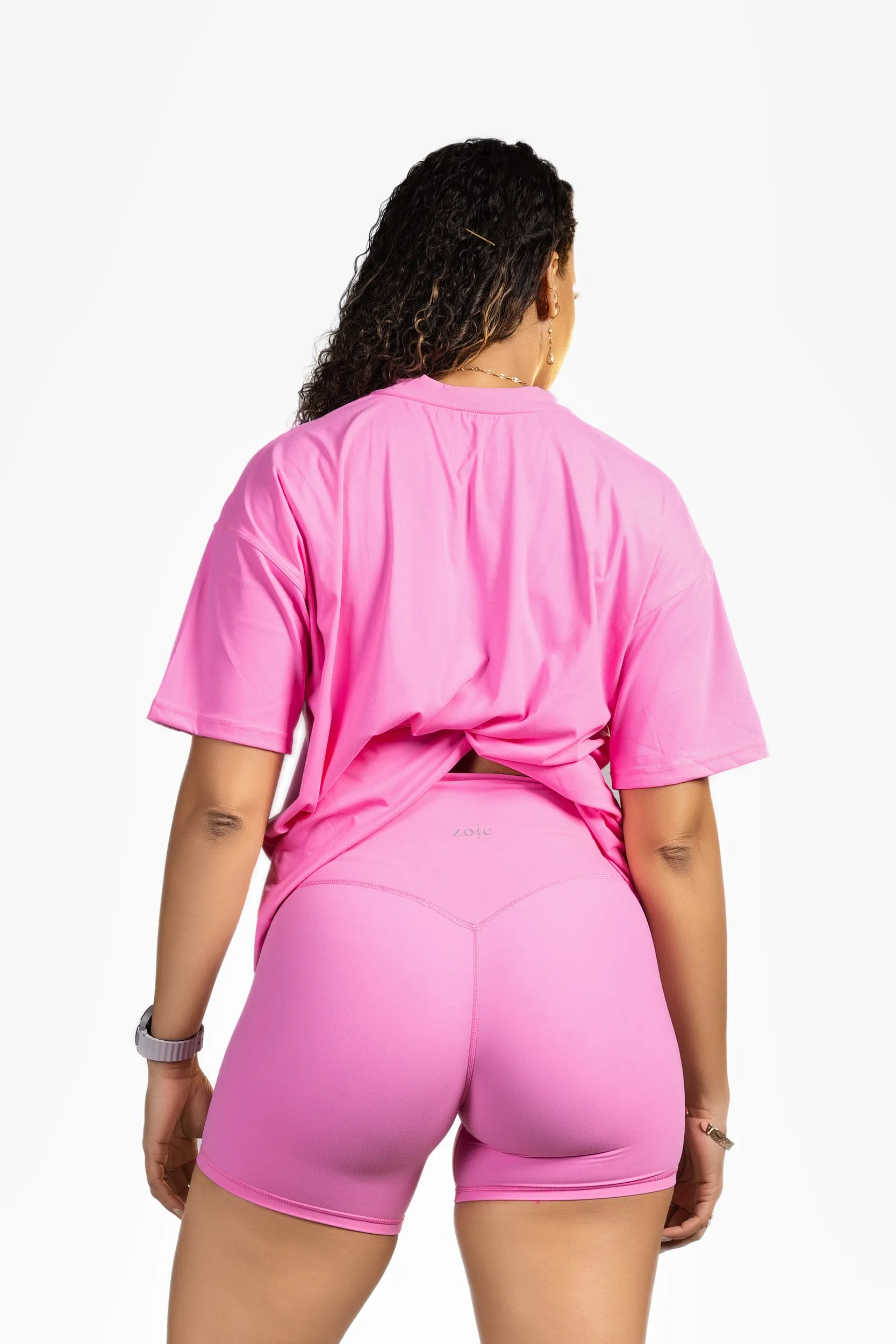 Nimbus Oversized Tee - Pink