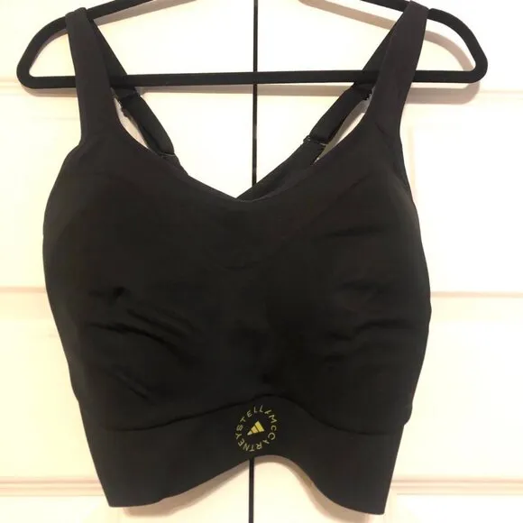 NWT ADIDAS by STELLA McCARTNEY TruePace Sports Bra High Support Black XLDD