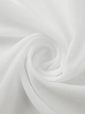 Off White Chiffon Fabric By The 1/2 Yard