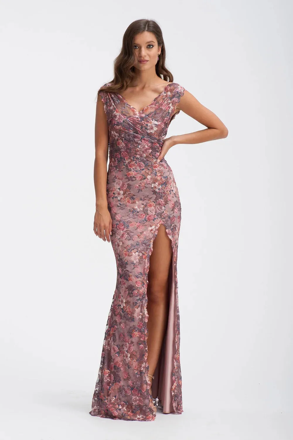 Olvi's Elegant and Chic Long Dress with Slit