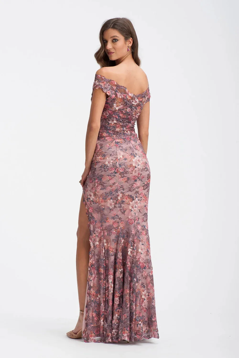 Olvi's Elegant and Chic Long Dress with Slit