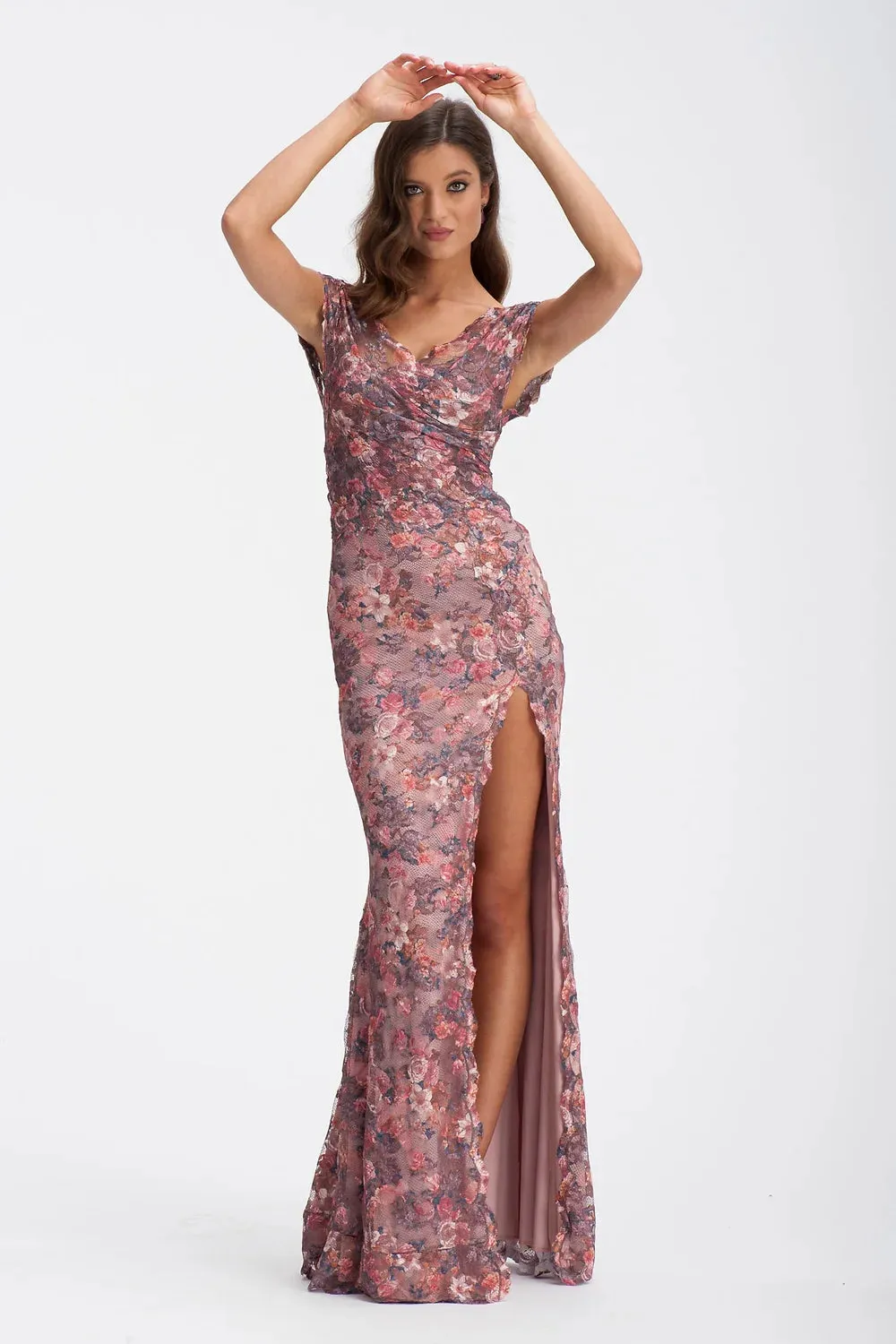 Olvi's Elegant and Chic Long Dress with Slit