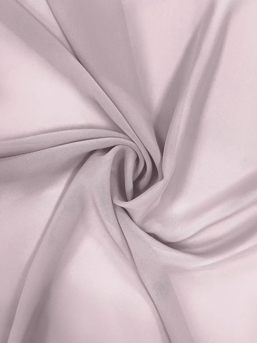 Pale Rose Chiffon Fabric By The 1/2 Yard