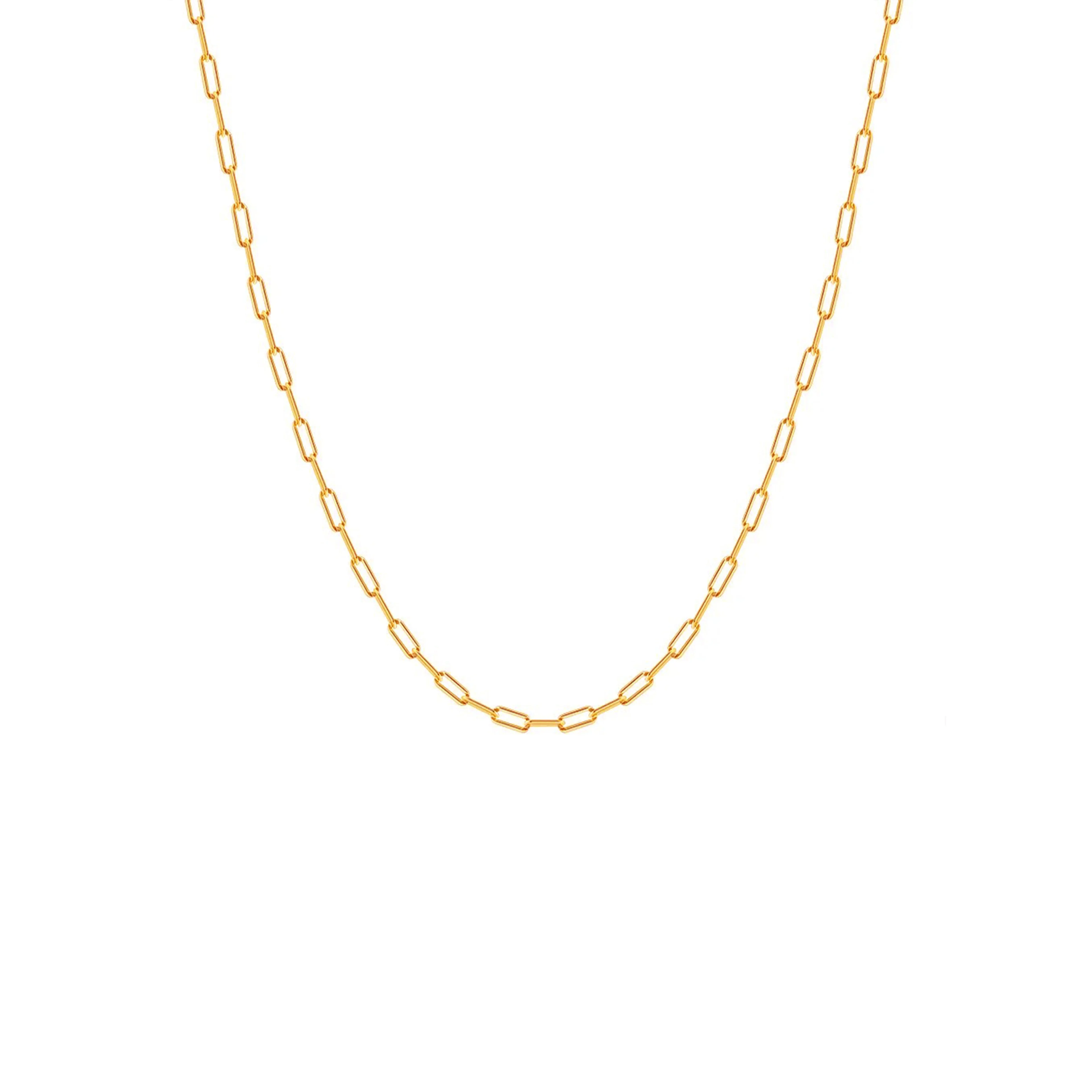 PAPERCLIP NECKLACE GOLD