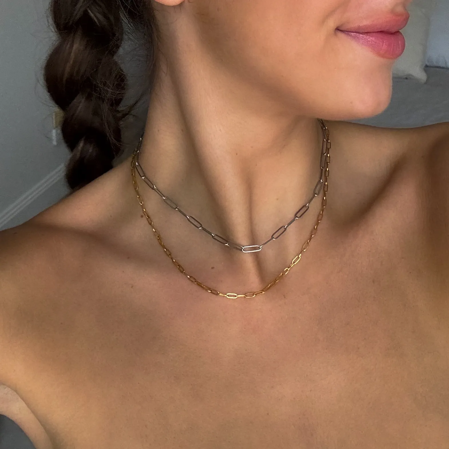 PAPERCLIP NECKLACE GOLD