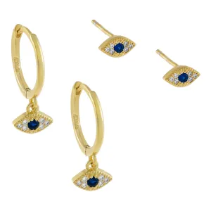 Pavé Evil Eye Combo Set