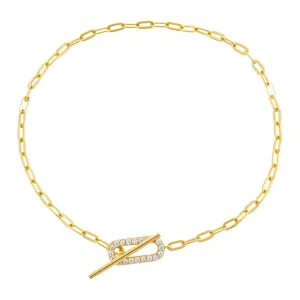 Pavé Link Toggle Bracelet