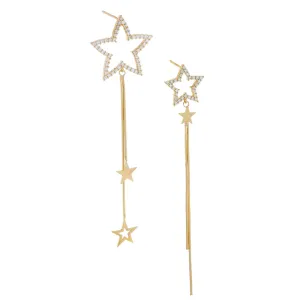 Pavé Star Drop Earring