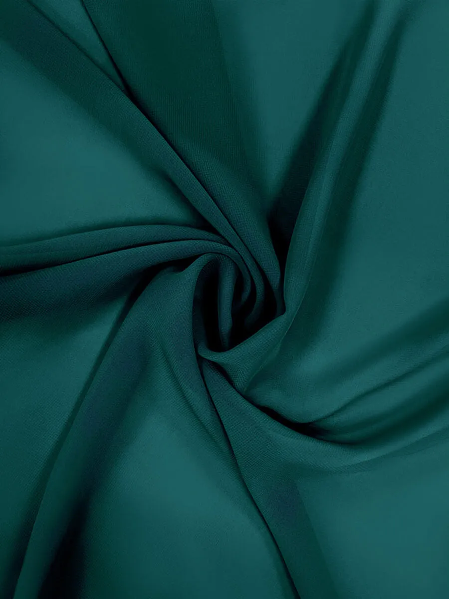 Peacock Chiffon Fabric By The 1/2 Yard