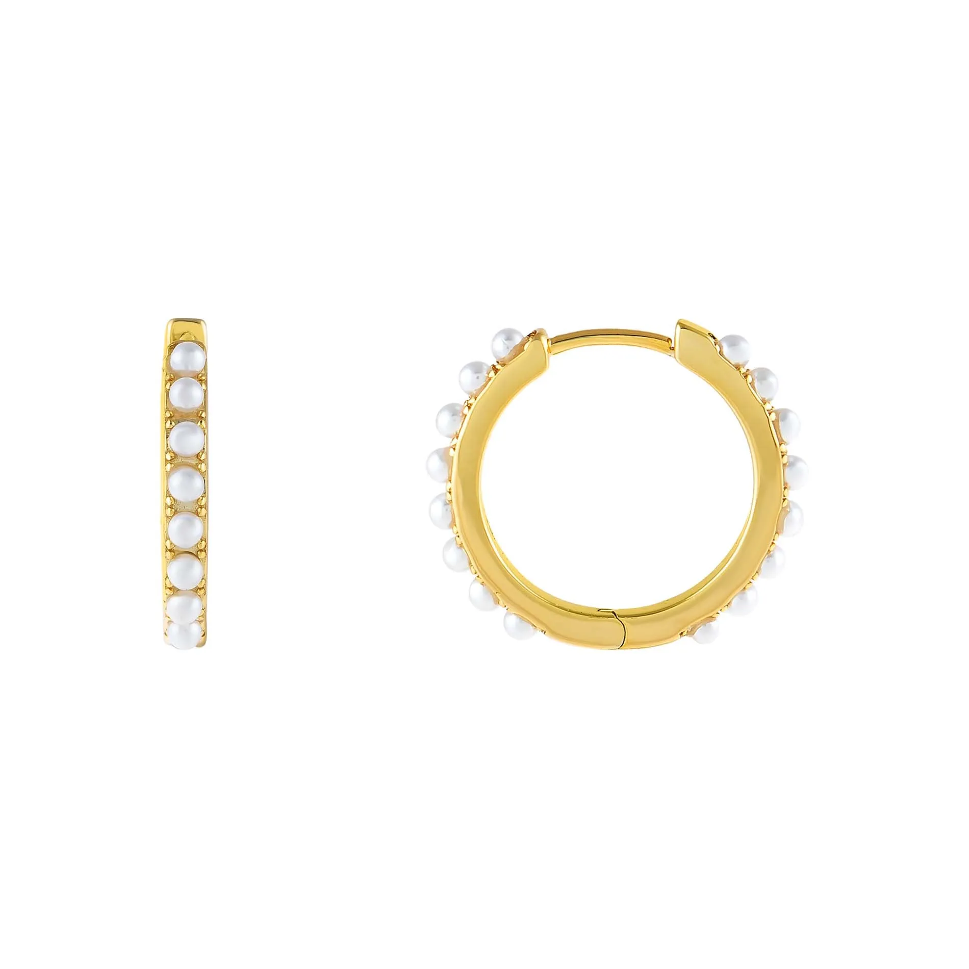 Pearl Huggie Earring