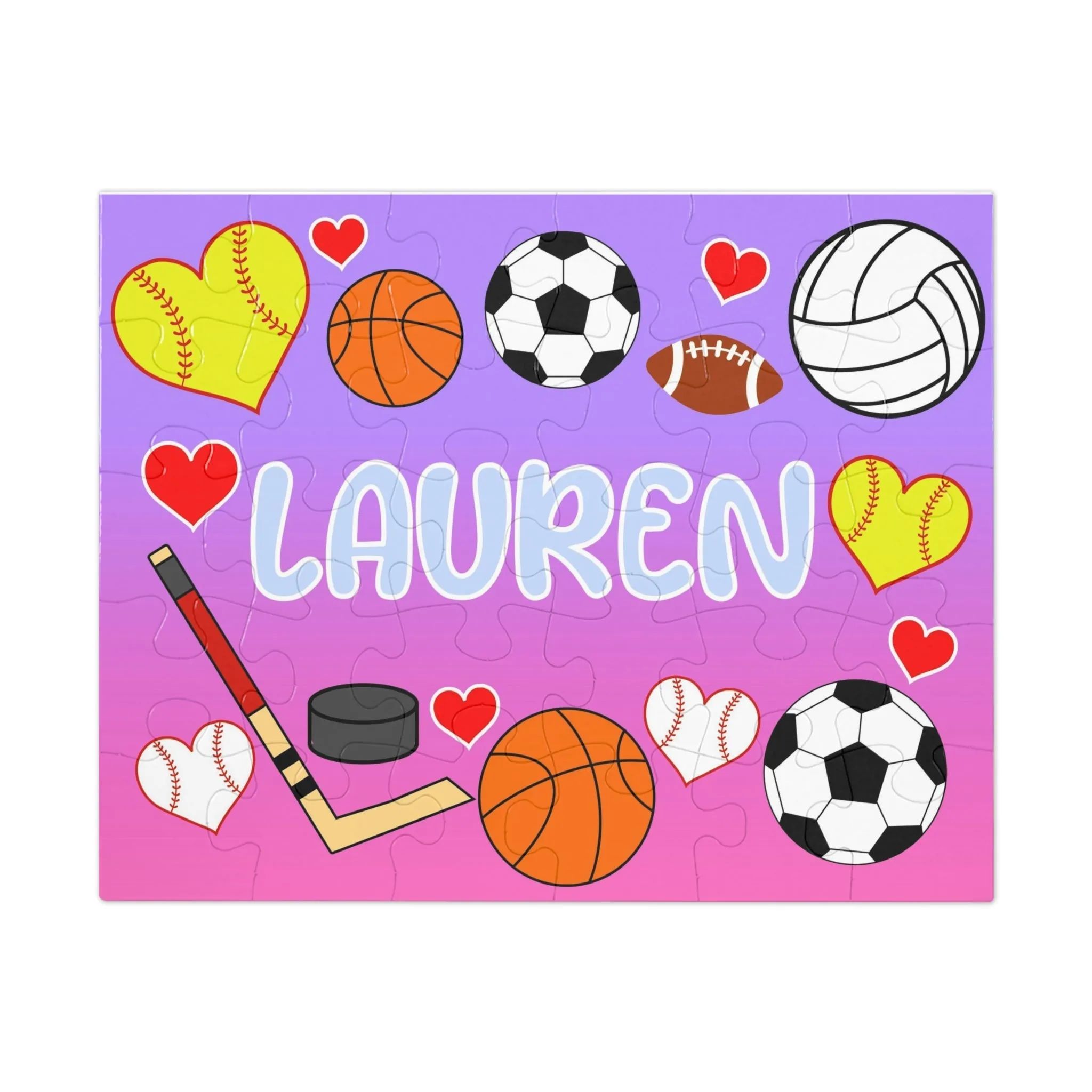 Personalized Sports Jigsaw Puzzle
