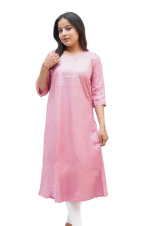 PickALook Graceful Rayon Anarkali Kurti for Women with Delicate