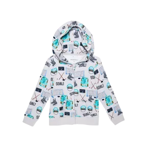 Posh Peanut Bamboo/Terry Zippered Hoodie Jacket in Mayford (Hockey)—RESTOCK