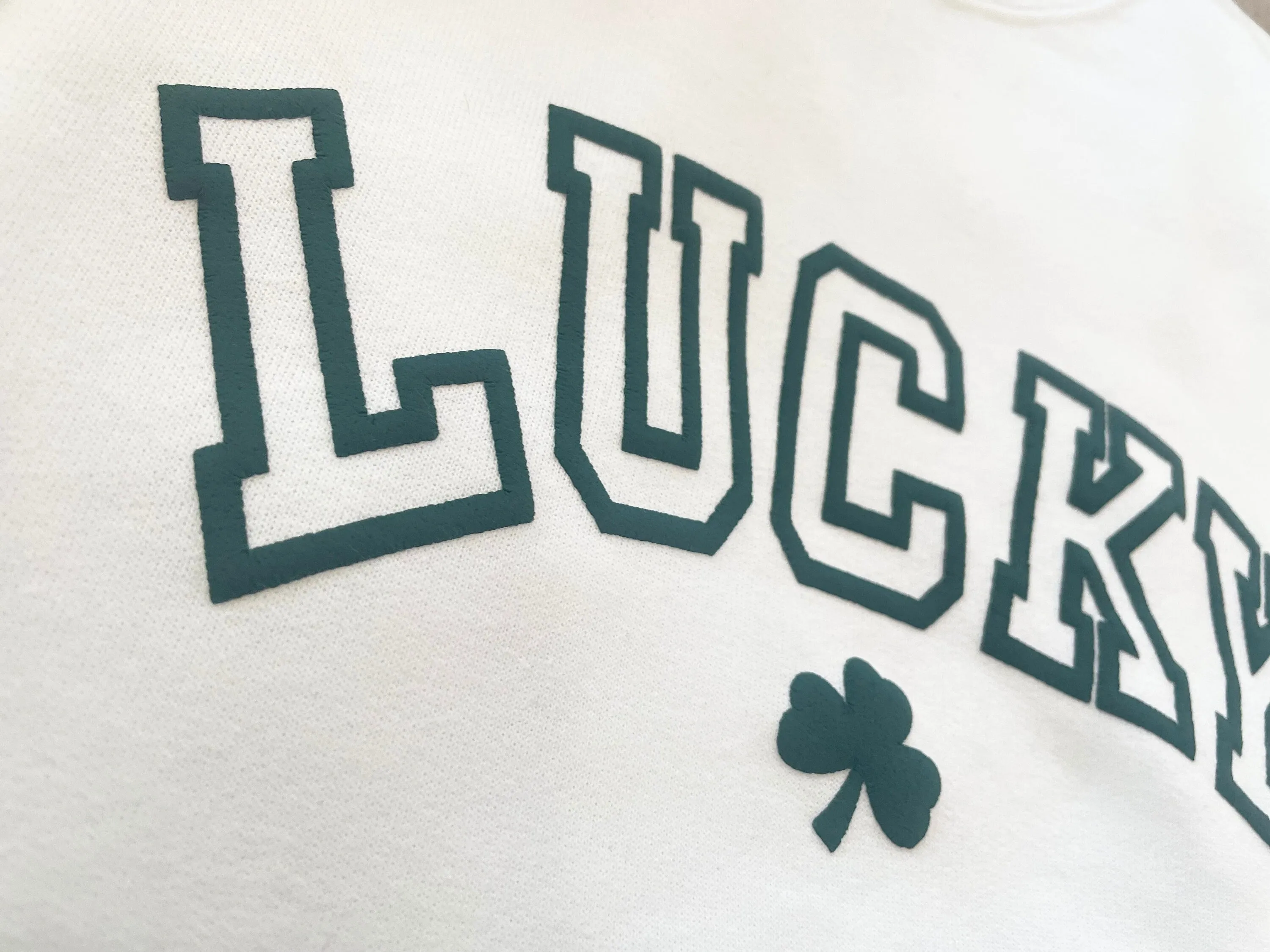 Puff Lucky Shamrock Crewneck Sweatshirt