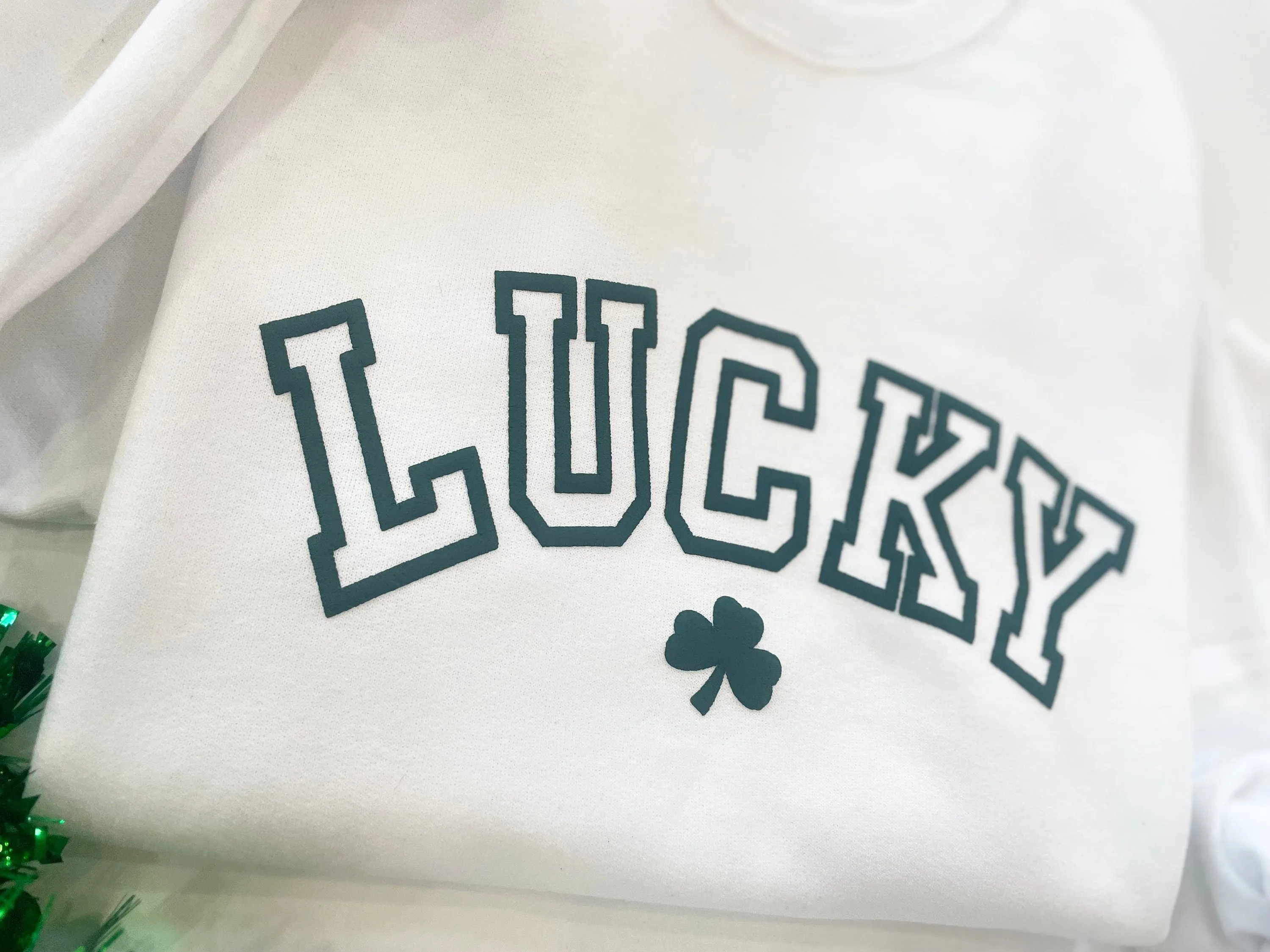 Puff Lucky Shamrock Crewneck Sweatshirt