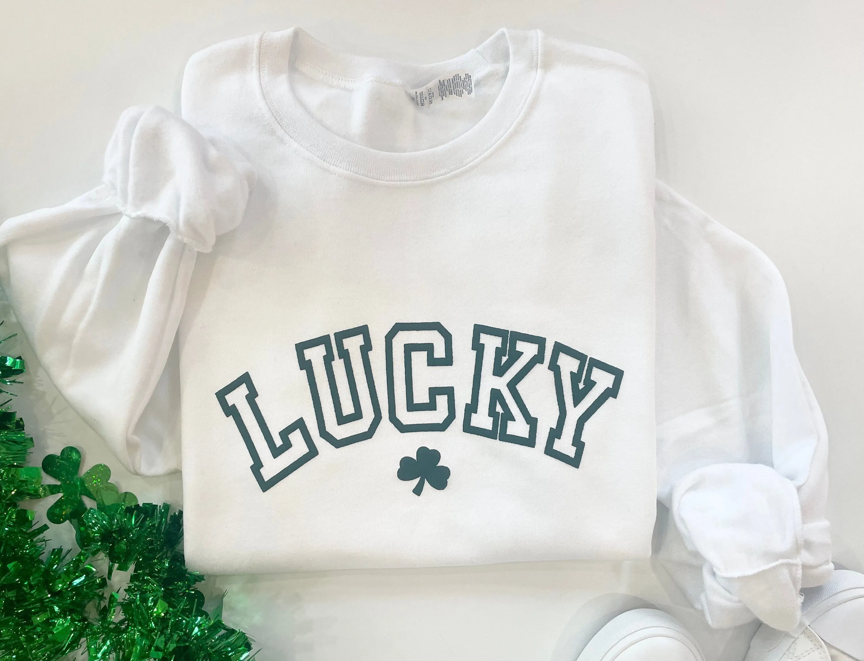 Puff Lucky Shamrock Crewneck Sweatshirt