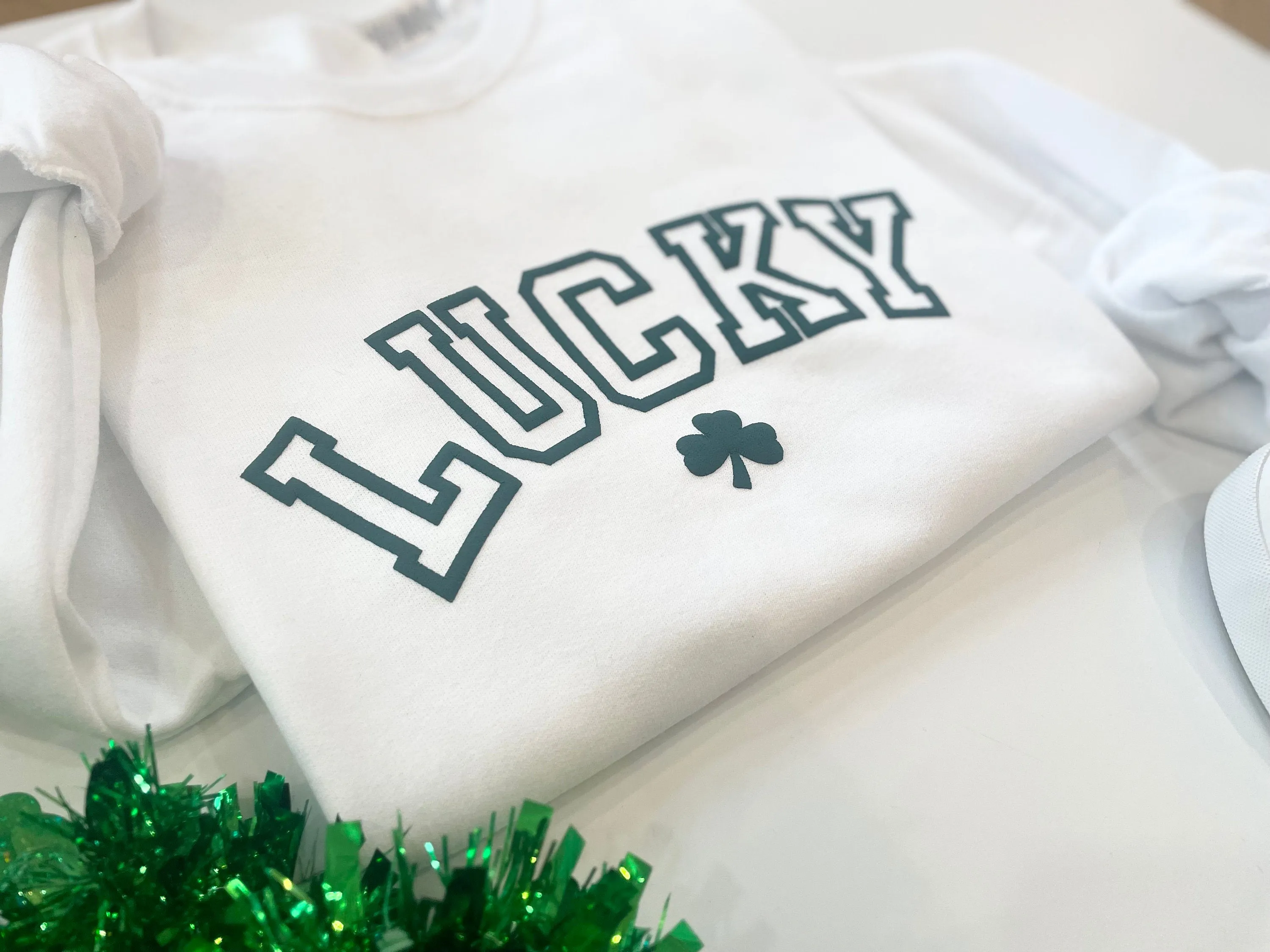 Puff Lucky Shamrock Crewneck Sweatshirt