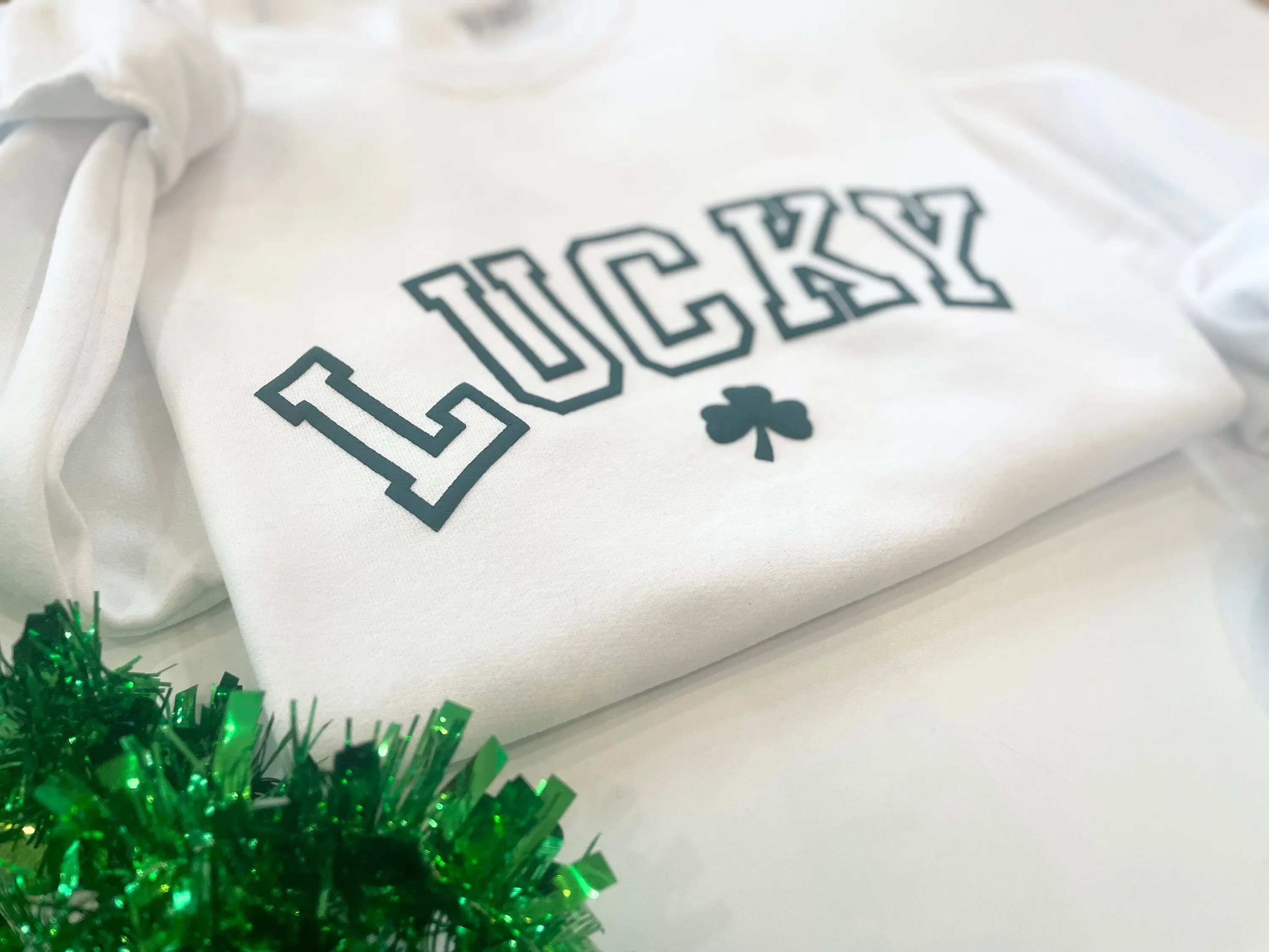 Puff Lucky Shamrock Crewneck Sweatshirt