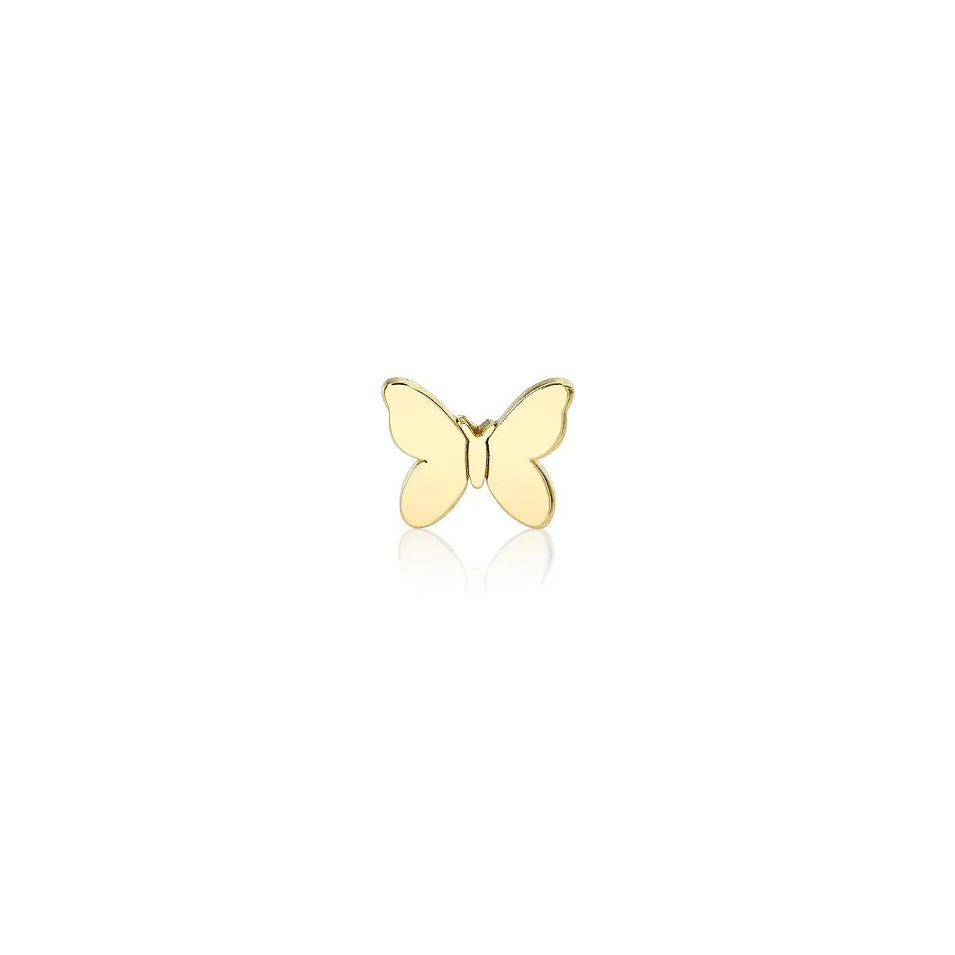 Pure Gold Tiny Butterfly Stud