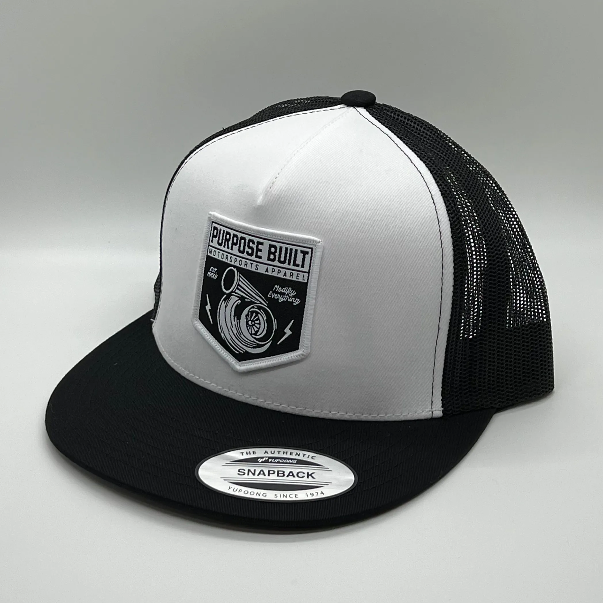 PURPOSE BUILT "SCRAMBLE" SNAPBACK BLACK / WHITE