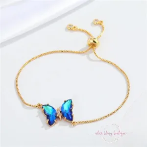 Radiant Wings Bracelet in Blue