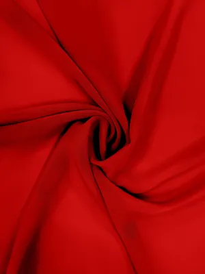 Red Chiffon Fabric By The 1/2 Yard