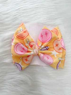 Rockstar smileys headwrap