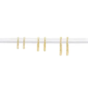 Rope Huggie Earring Combo Set