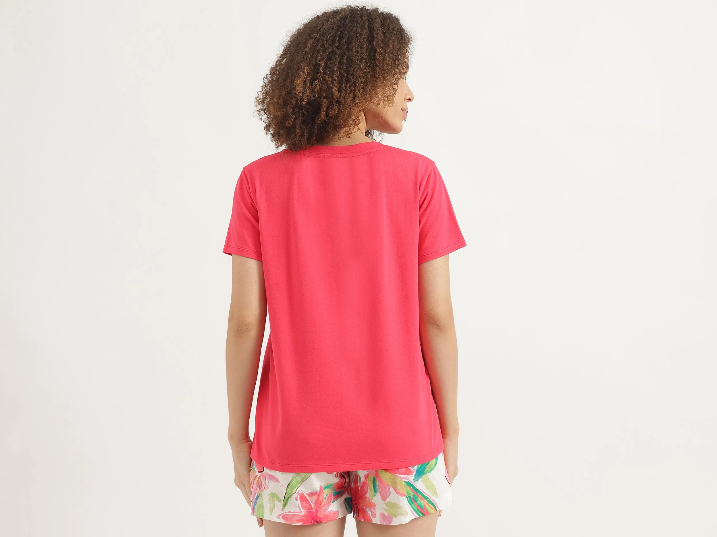 Round Neck Solid Tshirt