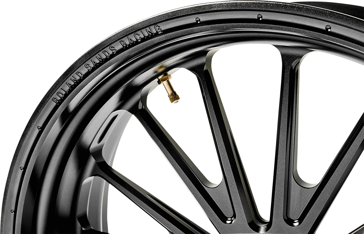 RSD 12027106TRSASMB Traction One-Piece Aluminum Front Wheel - 21in. x 3.5in. - Black Ops
