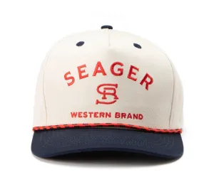 Seager - Branded Snapback Cream / Navy