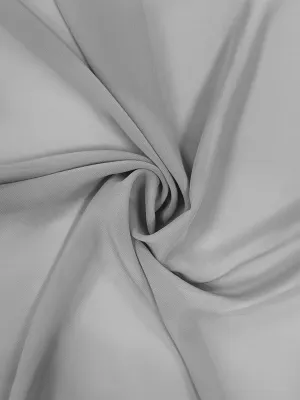 Silver Grey Chiffon Fabric By The 1/2 Yard