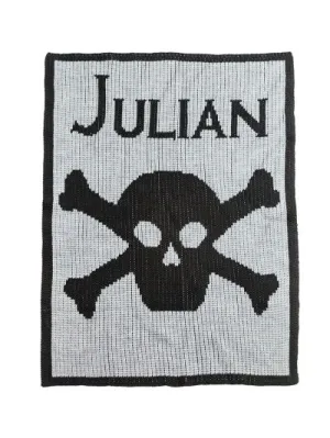 SKULL & CROSSBONES STROLLER BLANKET
