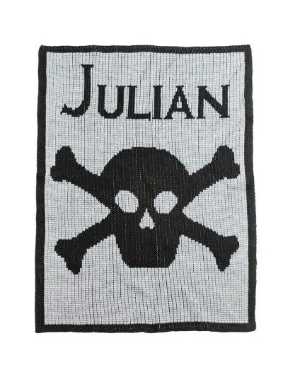 SKULL & CROSSBONES STROLLER BLANKET
